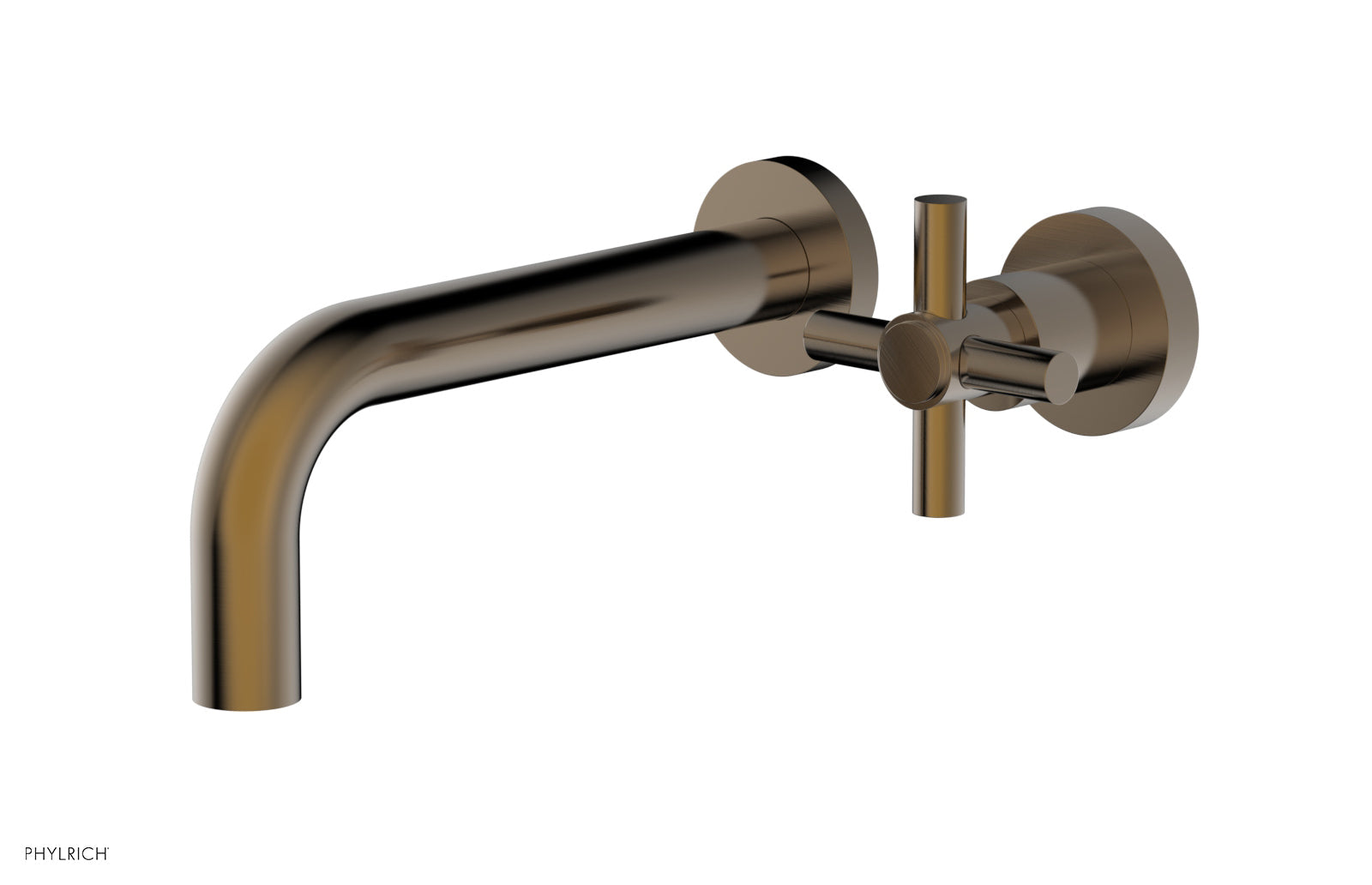 D131-15 Single Handle Wall Mount Lavatory Faucet Set - Cross Handle Design for Bathroom Sink, Perfect for Modern Home & Commercial Use