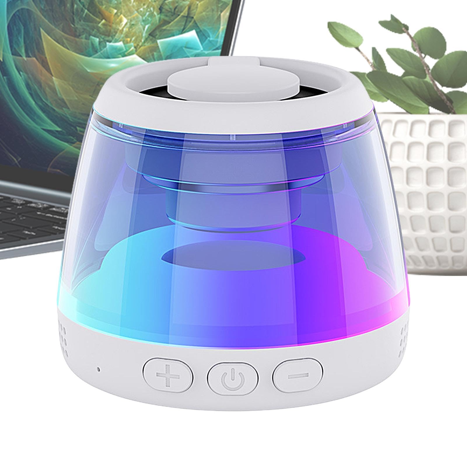 Portable Golf Bluetooth Speaker with Dynamic LED Lights & Magnetic Phone Stand - IPX5 Waterproof, Loud Sound Wireless Speaker for Kids, Outdoor, Kayaking, Party, Beach, and Camping Use