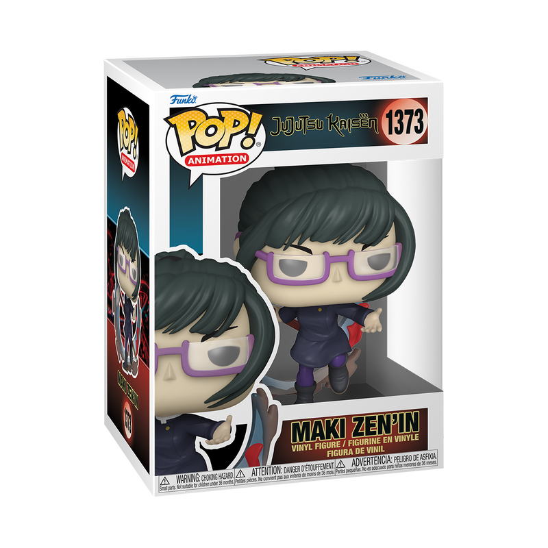 Maki Zen'in Funko Pop! Vinyl Figure - Jujutsu Kaisen Anime Collectible #1373 with Protector Case - Perfect for Display, Gifts, and Anime Merch Collections