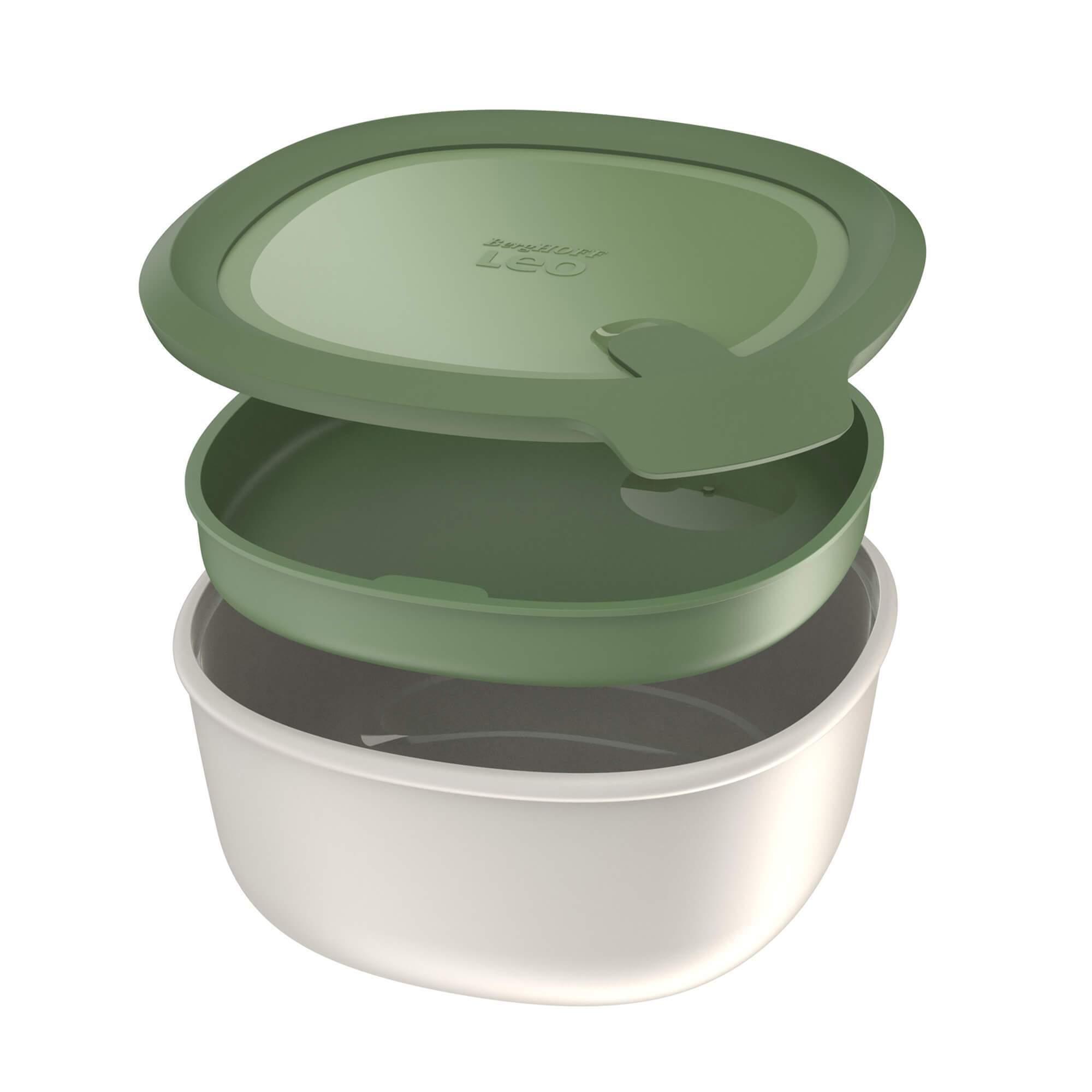 BergHOFF Leo To Go Salad Bowl With Flatware Set - Portable BPA-Free Lunch Container for Office, Picnics & Travel - Includes Fork & Spoon