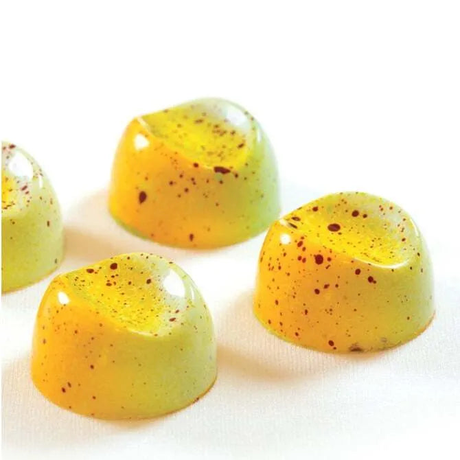 Antonio Bachour Half Pipe Chocolate Mold - 21 Cavities for Professional Baking & Dessert Making | Perfect for Bonbons, Truffles, and Candy Molds | Ideal for Home Bakers & Pastry Chefs