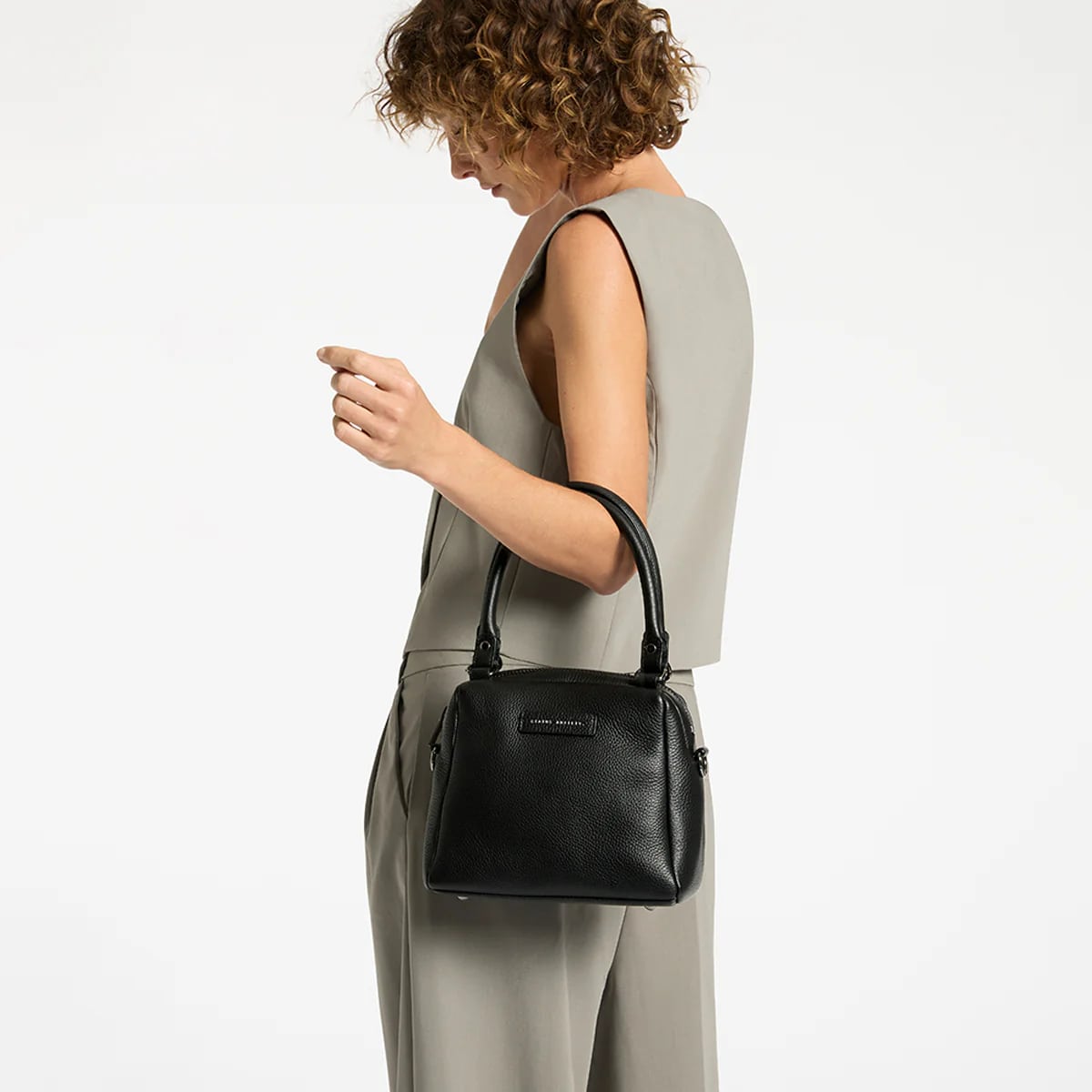 Status Anxiety Mini Mountains Bag in Black - Stylish Crossbody Purse for Women, Perfect for Everyday Use, Travel & Work