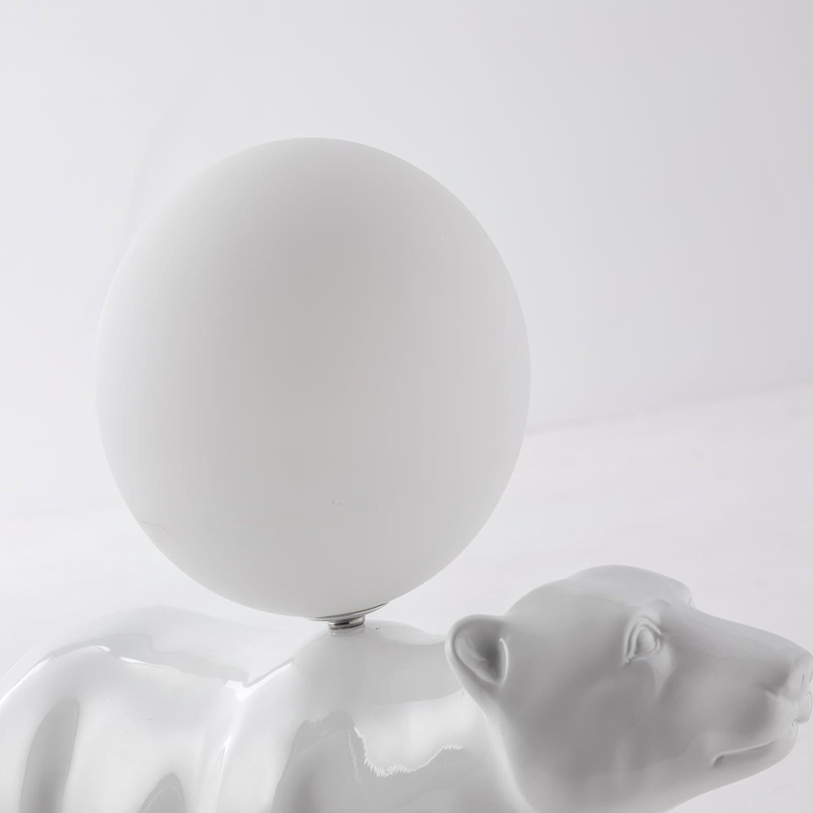 Polar Bear Table Lamp - Cute Night Light for Kids Room, Nursery, Bedroom - Perfect for Reading, Decor & Cozy Ambiance