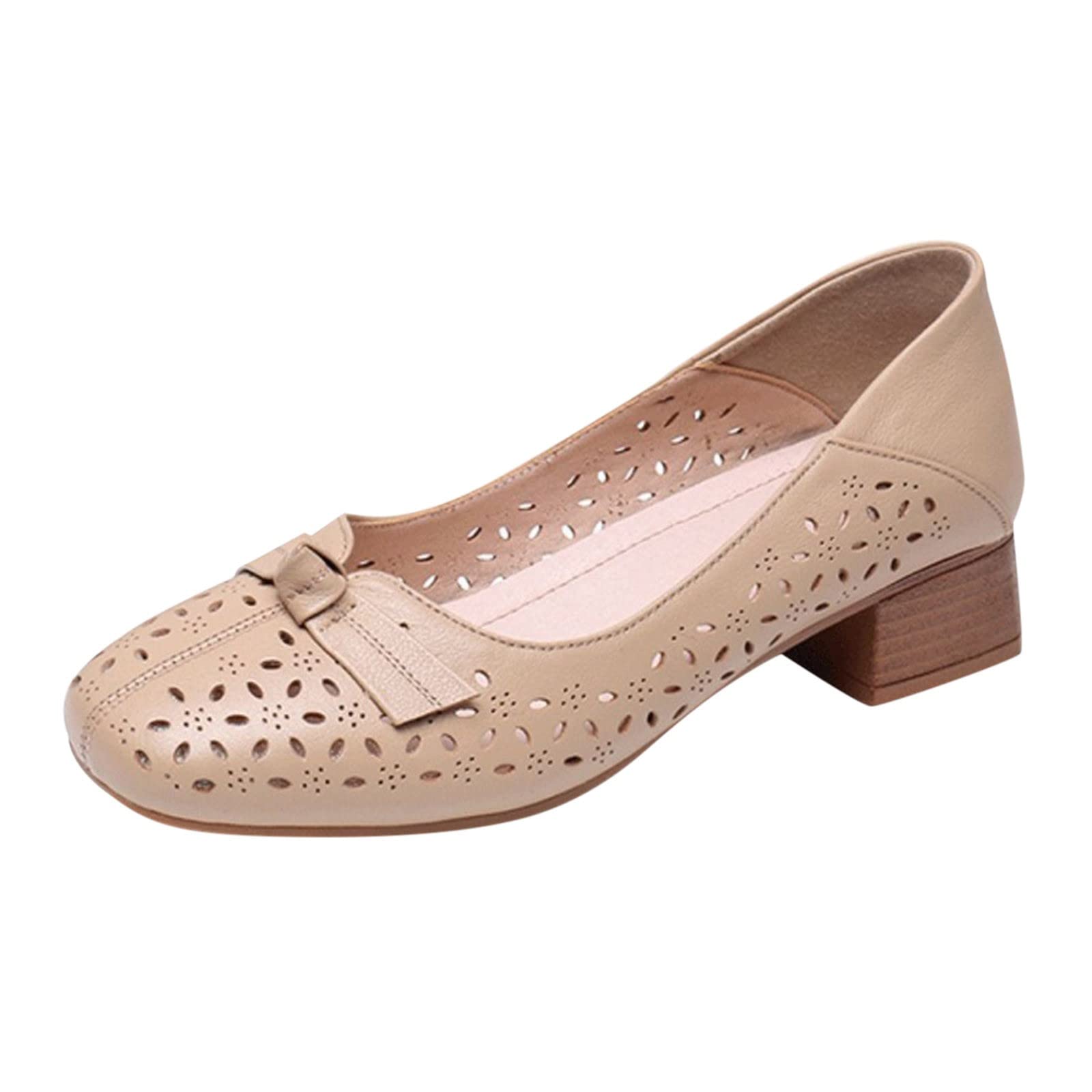 Breathable Women's Lace Up Shoes with Chunky Heels - Comfortable Casual Dress Shoes for Women & Unisex | Perfect for Winter Wear, Office, Dating & Daily Outfits