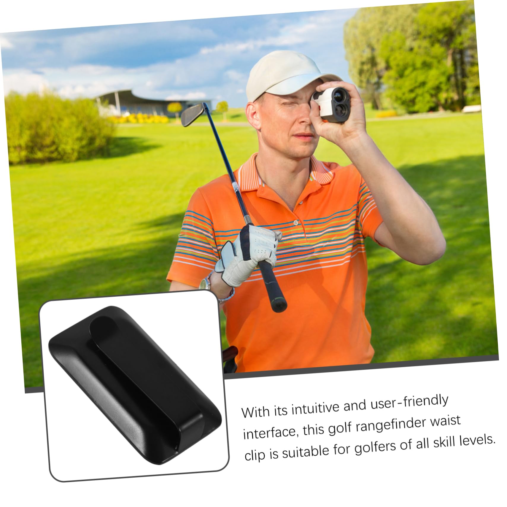 Happyyami Golf Rangefinder Clip - Secure Clamp for Golf Accessories | Perfect for Golf Bags & Carts