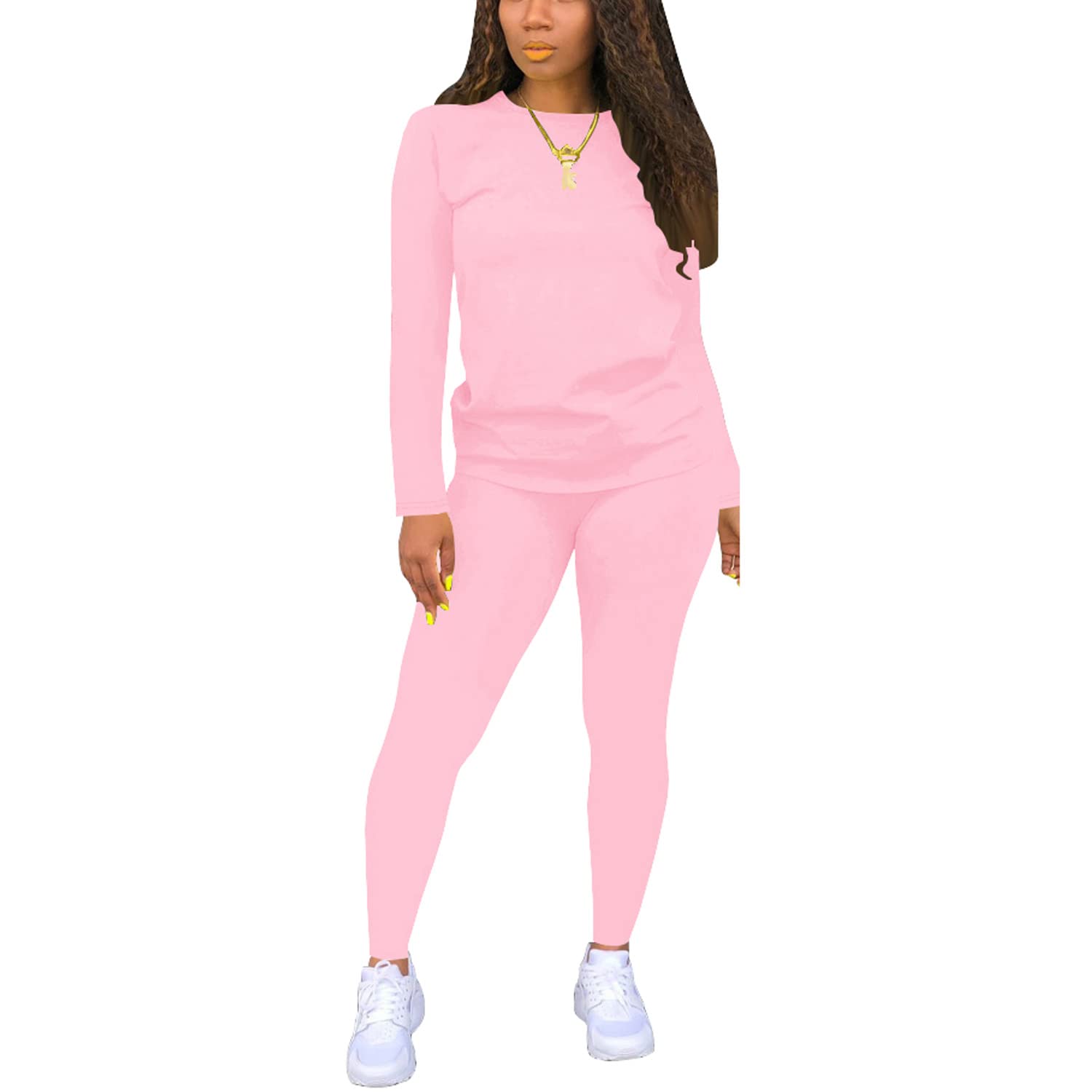 Women's Casual Two Piece Sweatsuit Set - Comfortable Jogging Outfit for Lounge & Workout | Matching Tracksuit for Running, Yoga & Everyday Wear