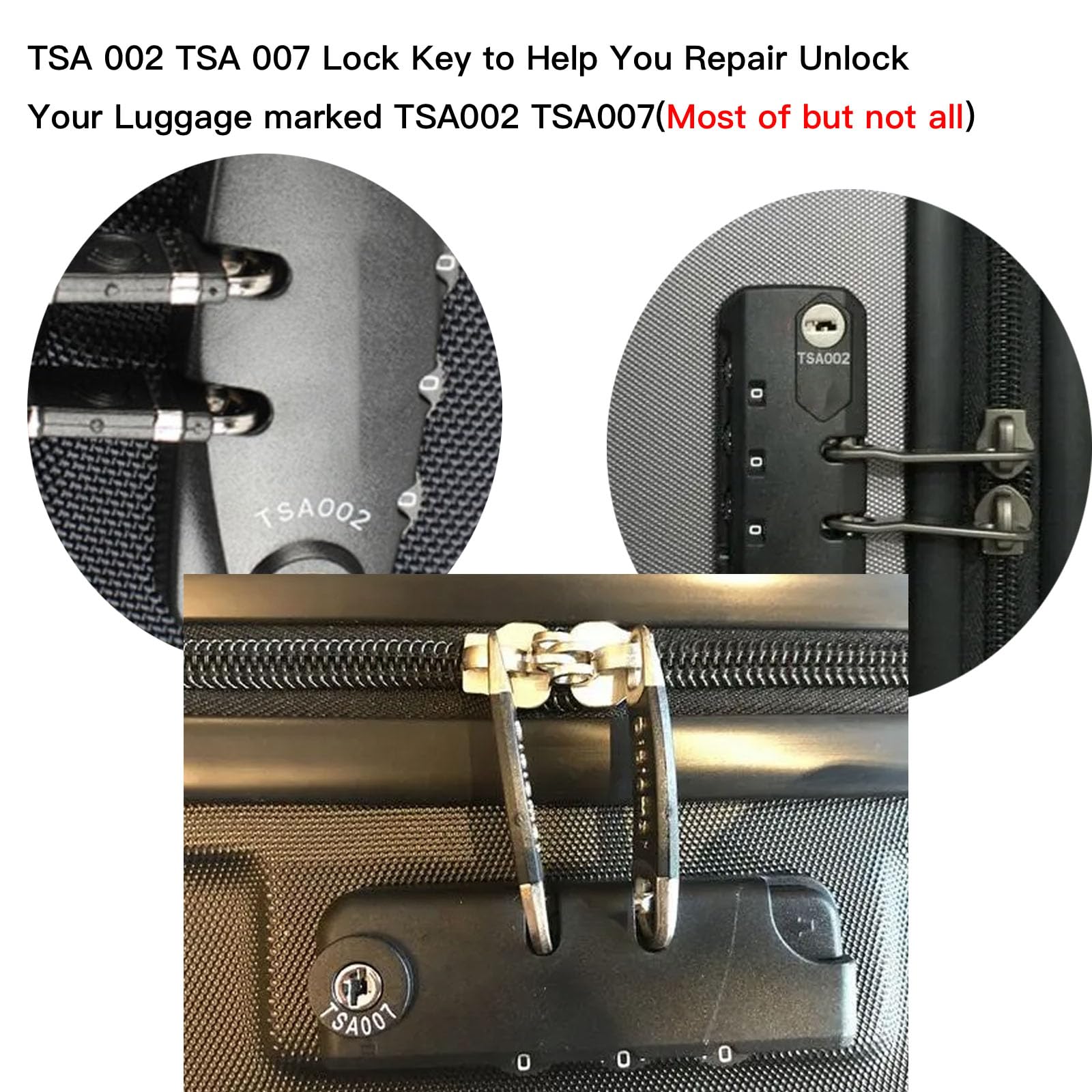 **TSA 002 Key for Luggage Lock - 2 Pack | TSA002 Master Key Compatible with Suitcase Password Locks | Luggage Lock Repair Tool | Perfect for Travel, Security & Lost Key Replacement**