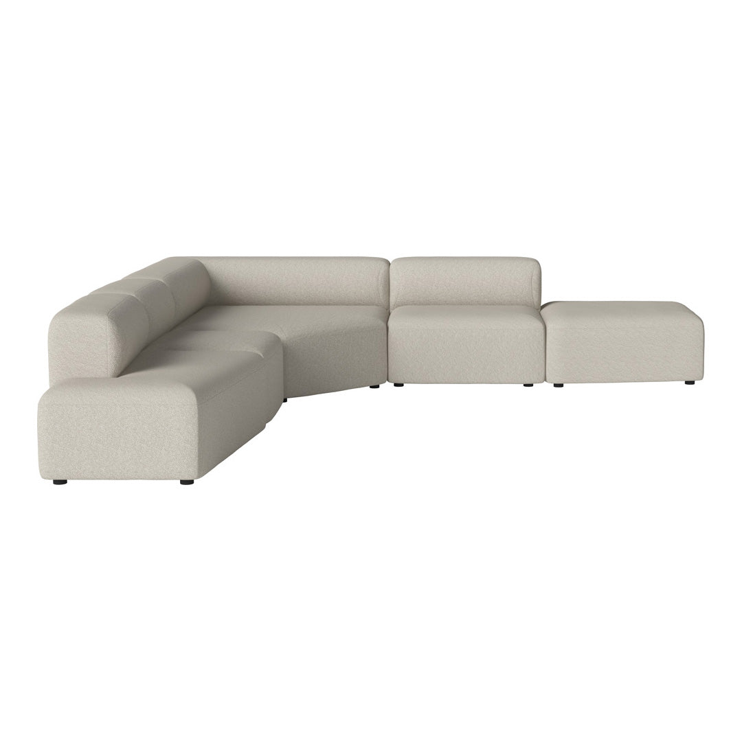 Modern L-Shaped Angle Corner Sofa with Open End & Chaise Lounge - Perfect for Small Spaces, Living Room, Apartment & Home Theater Seating