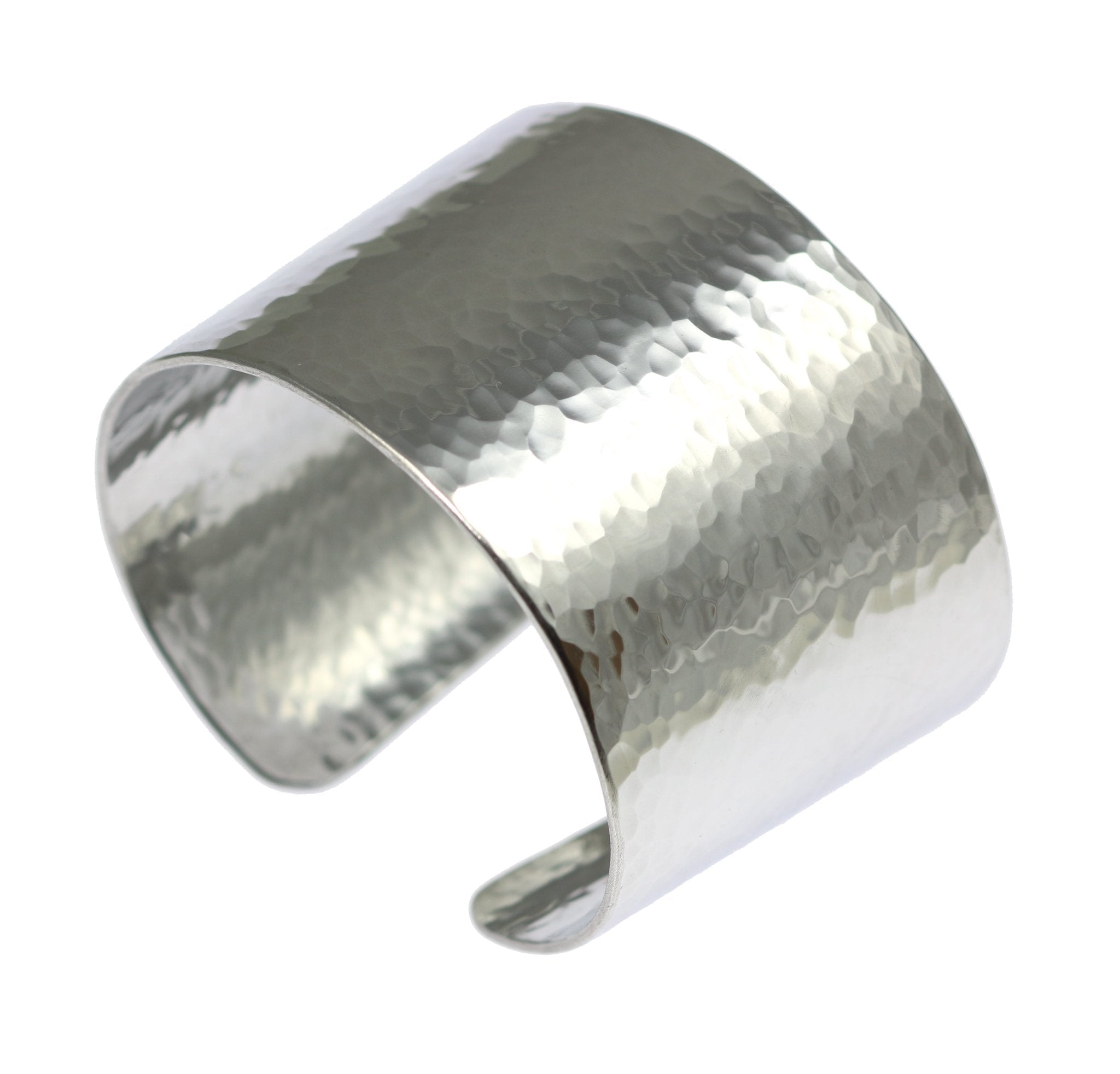Handmade Hammered Aluminum Cuff Bracelet for Women - Boho Chic Jewelry for Everyday Wear & Special Occasions