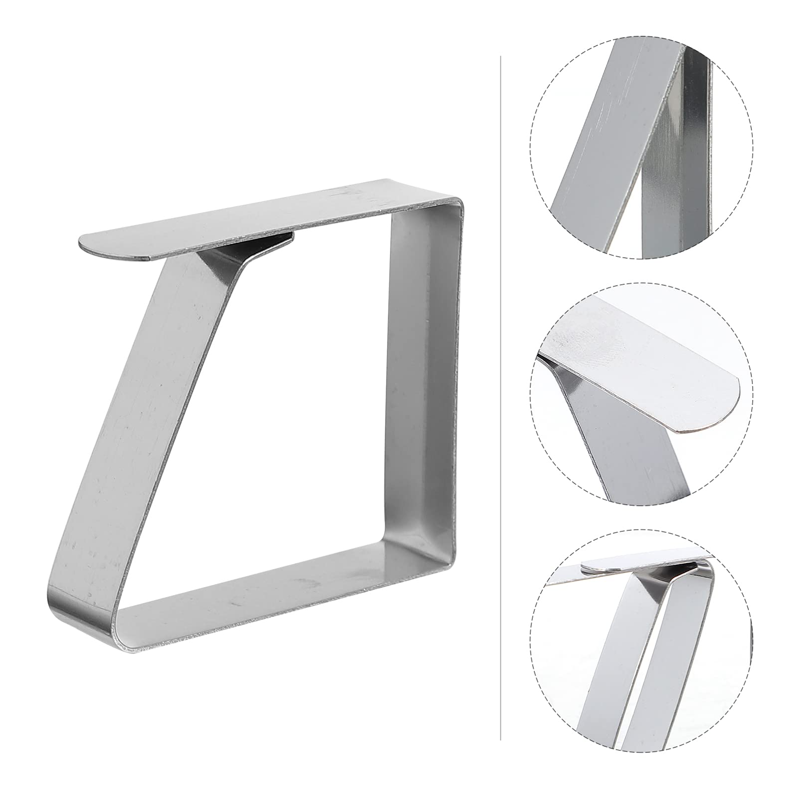 20 Pack Stainless Steel Tablecloth Clips - Adjustable Non-Slip Table Cloth Clamps for Outdoor Picnics, Parties & Kitchen Use - Heavy Duty Tablecloth Holders for Windy Days & Formal Dining