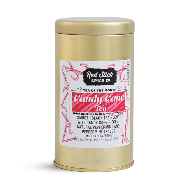 Premium Candy Cane Black Tea Loose Leaf - Holiday Flavored Tea for Christmas Gifts & Winter Relaxation - Perfect for Afternoon Tea, Office Break, and Cozy Evenings by the Fireplace