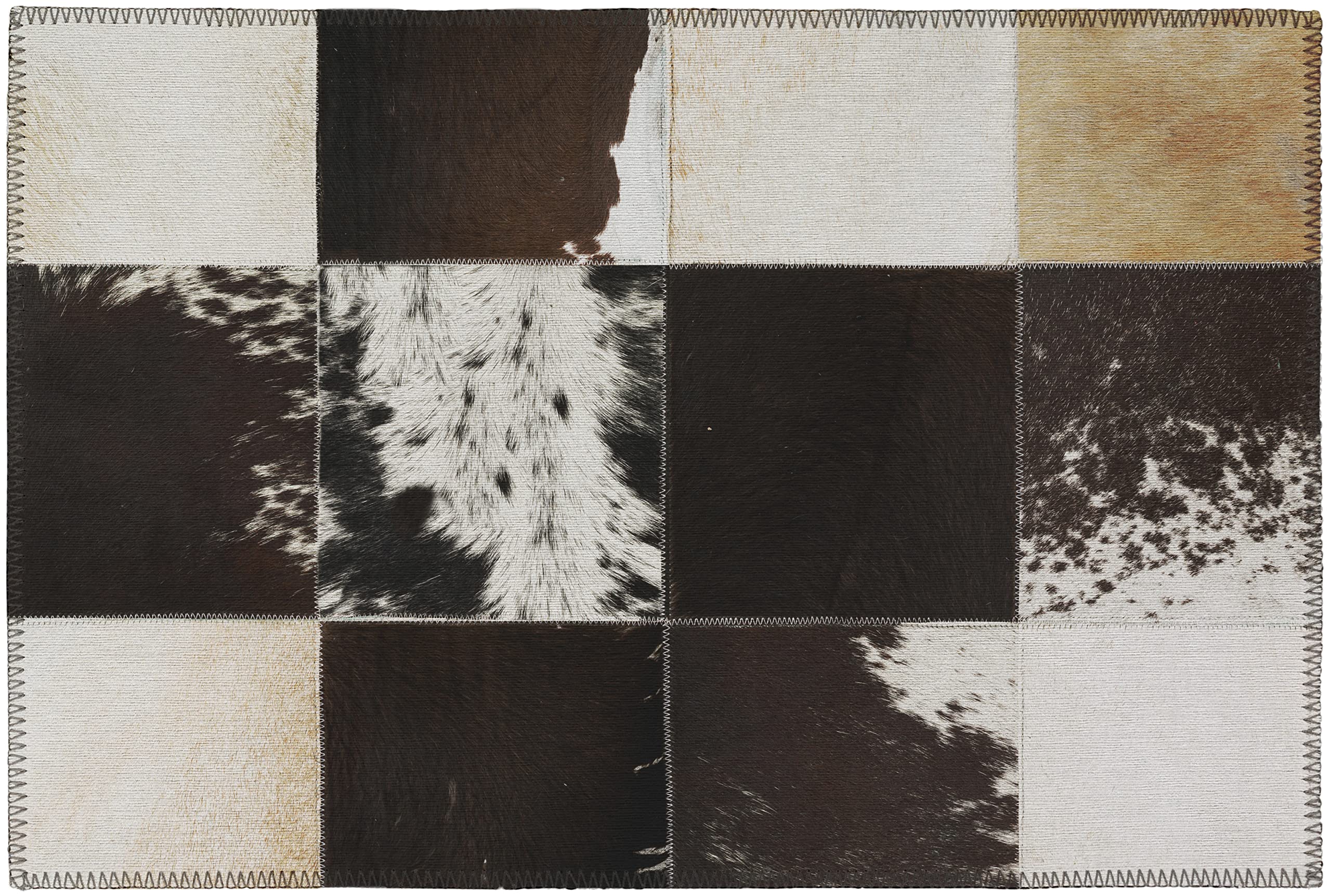 Addison Rugs Laredo ALR40 Black Washable 1'8