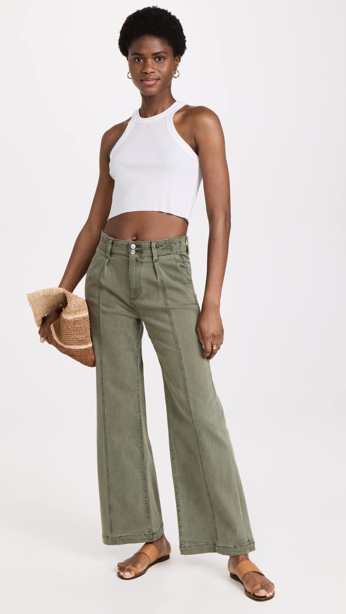 PAIGE Women's Brooklyn High-Rise Skinny Jeans - Stretch Denim Pants for Comfort & Style | Perfect for Work, Casual Outings & Date Nights