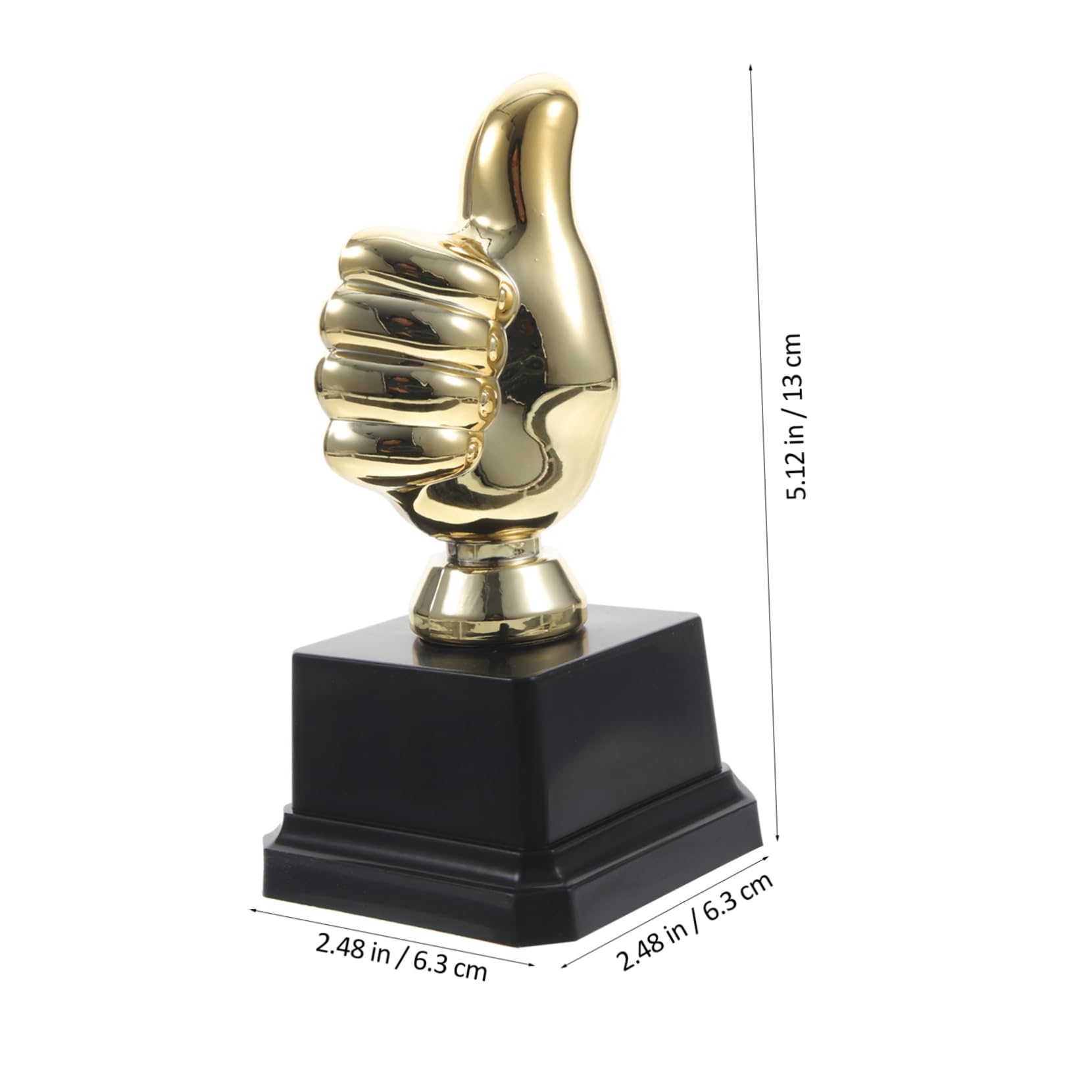 BESPORTBLE 24 Pcs Gold Plastic Soccer Trophy Awards - Mini Football Prize Cups for Party Decorations, Sports Events, and Kids Playroom Decor