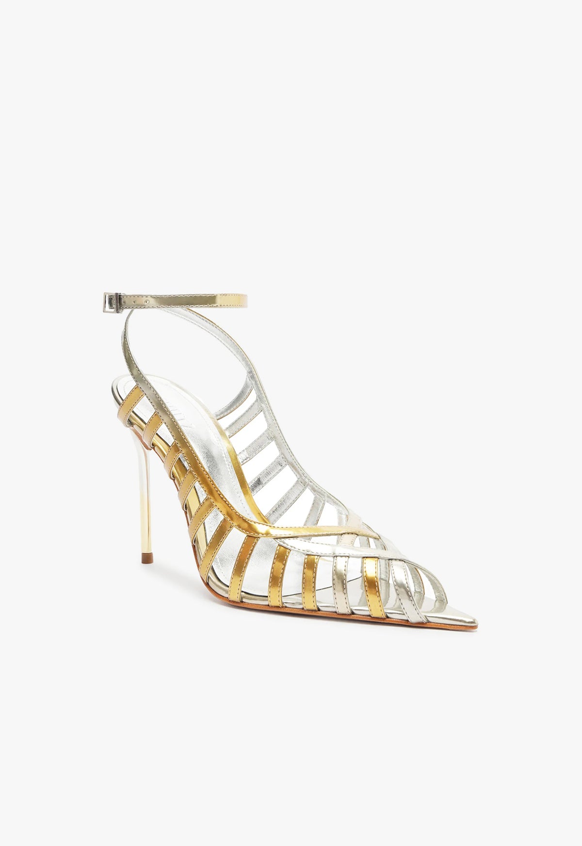 Elegant Iris Specchio Leather Pump Women's High Heels - Perfect for Office, Party & Formal Events