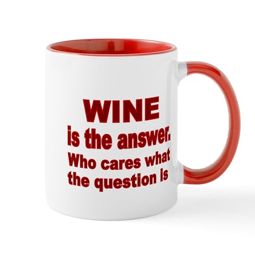 White/Red Inside - Wine Is The Answer Mug