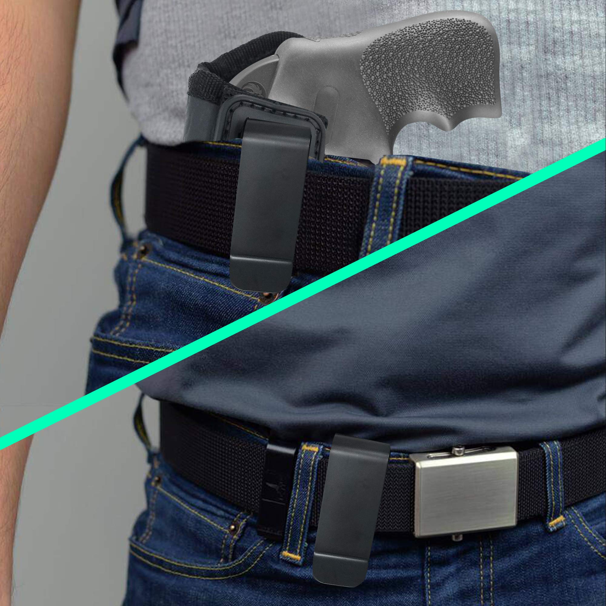 Concealed Carry IWB Tuckable Gun Holster for S&W Revolvers, Charter Arms, Rossi 38, Taurus BG LCR & 38 J - Left Handed Holster for Men & Women - Perfect for Everyday Carry & Home Defense