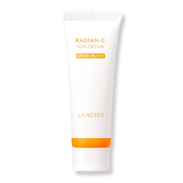 LANEIGE Radian-C Sun Cream SPF50+ PA++++ - Daily UV Protection & Brightening Moisturizer for Face | Lightweight, Non-Greasy Sunscreen for All Skin Types | Perfect for Outdoor Activities, Beach & Daily Wear