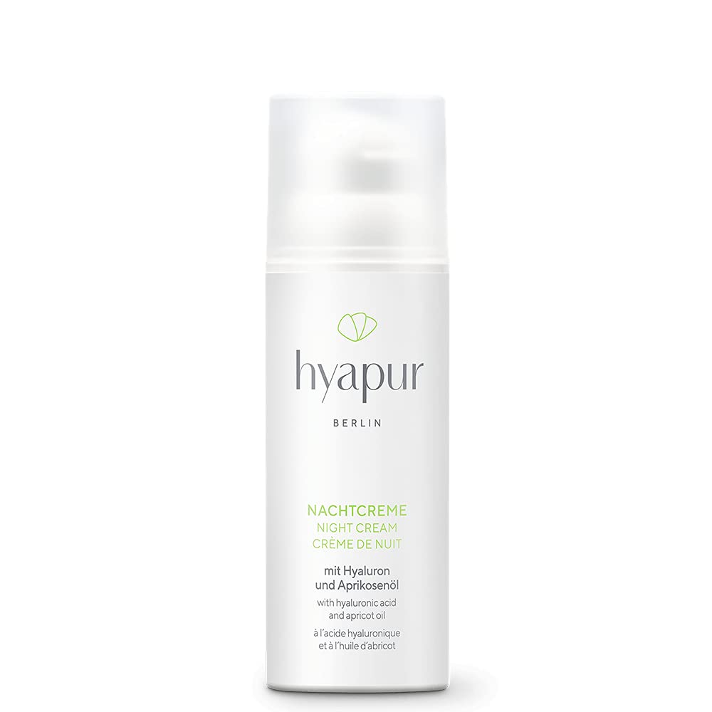 Hyapur GREEN Night Cream - Anti-Aging, Hydrating & Brightening Face Moisturizer for Women | Perfect for Dry Skin & Overnight Repair | Best for Nighttime Skincare Routine