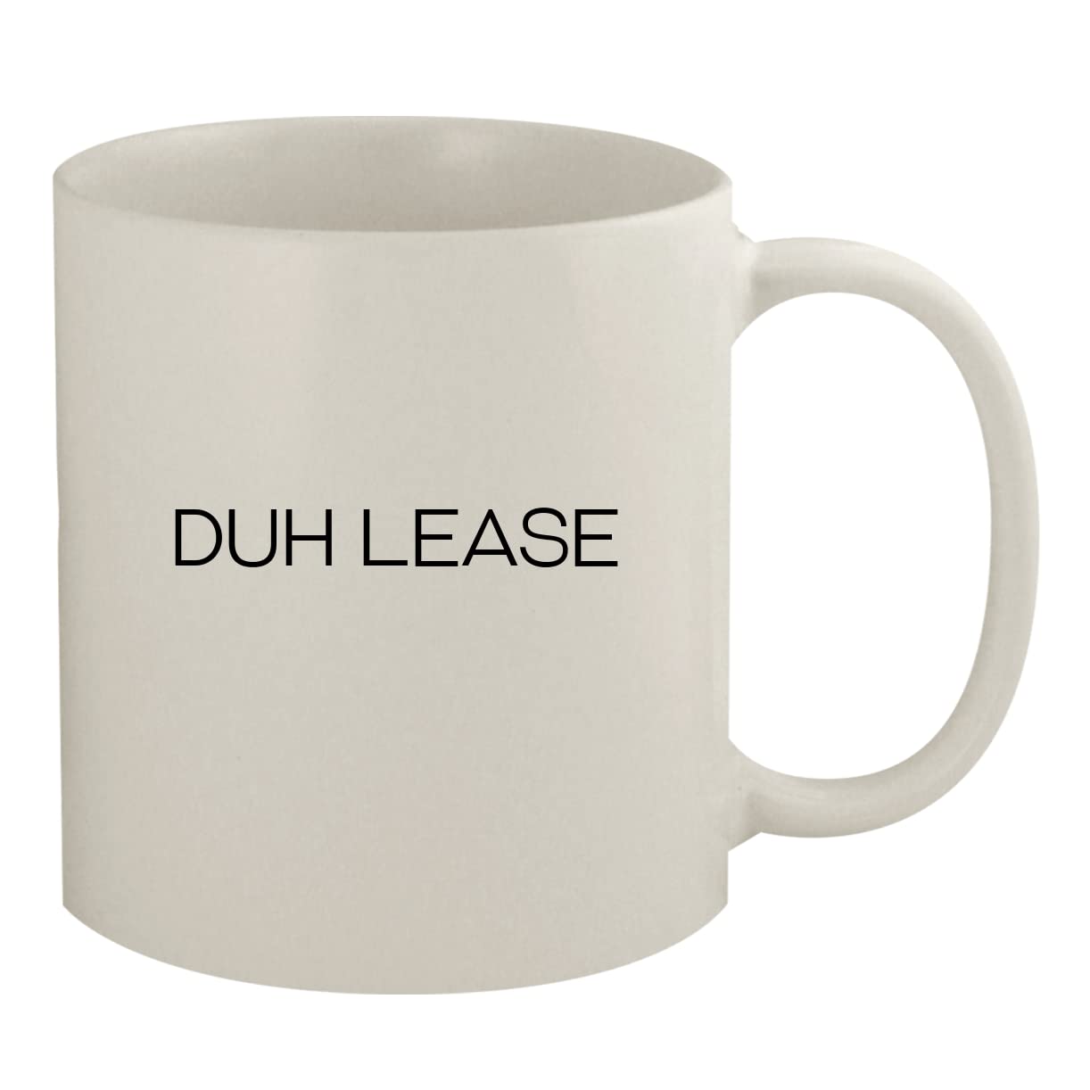 Premium 11oz White Ceramic Coffee Mug - Duh Lease Brand, Ideal for Home, Office & Gifts - Dishwasher & Microwave Safe