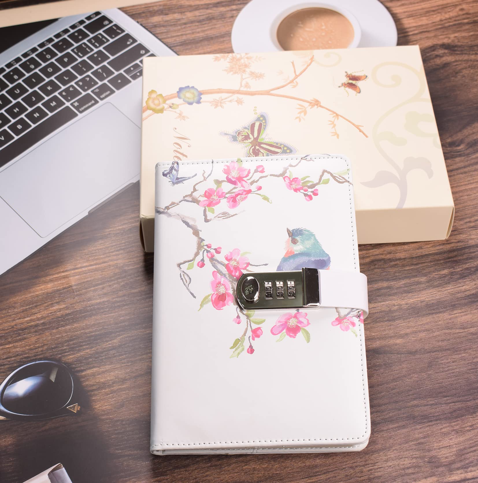 Secure Combination Lock Journal - A5 Password Protected Diary Notebook with Digital Lock, Planner Cover for Teens & Adults (Style 5) | Perfect for Personal Writing, Travel Journaling & Gift Giving