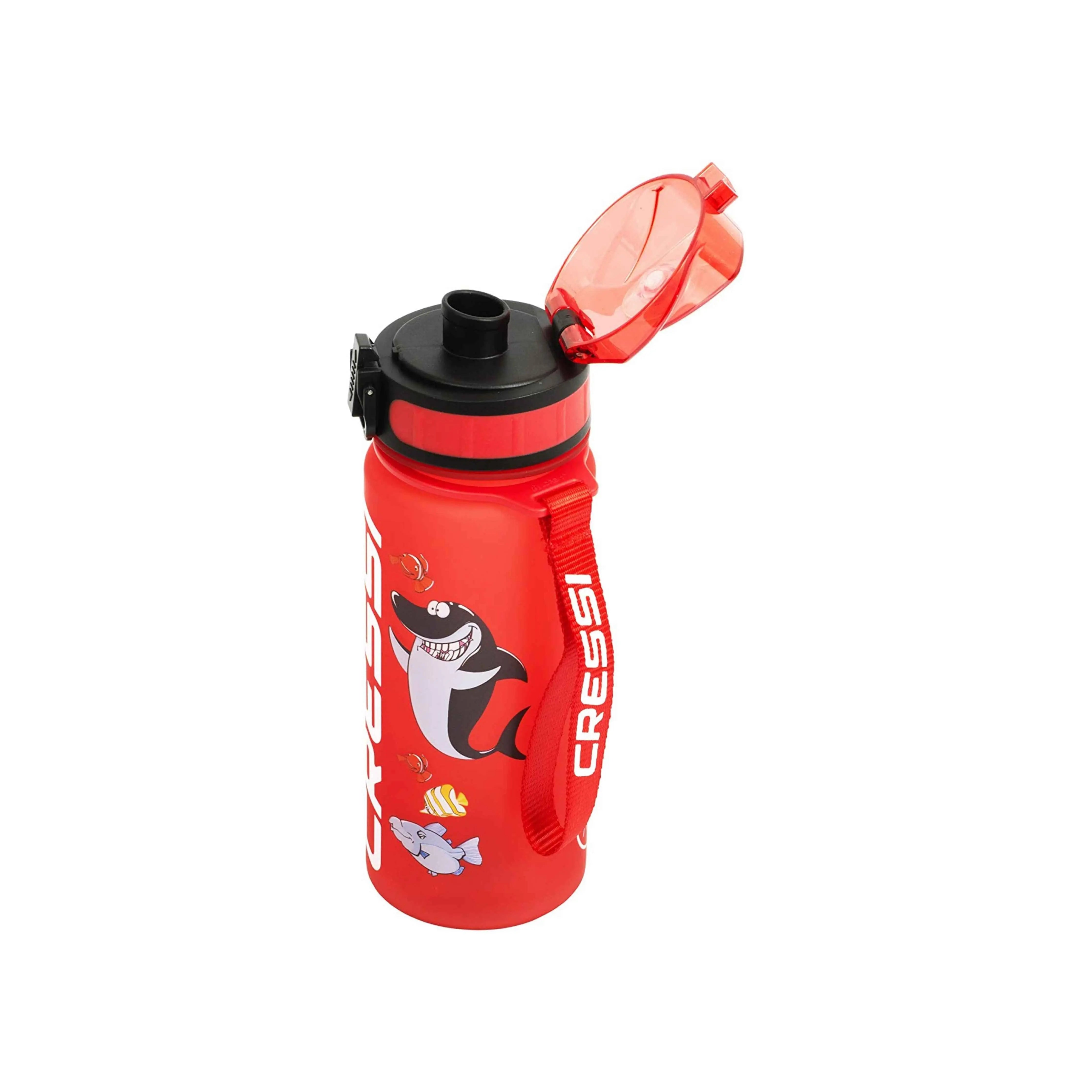 Cressi H2O Frosted Water Bottle for Kids - BPA Free, Leak Proof, Durable for School, Sports & Outdoor Activities