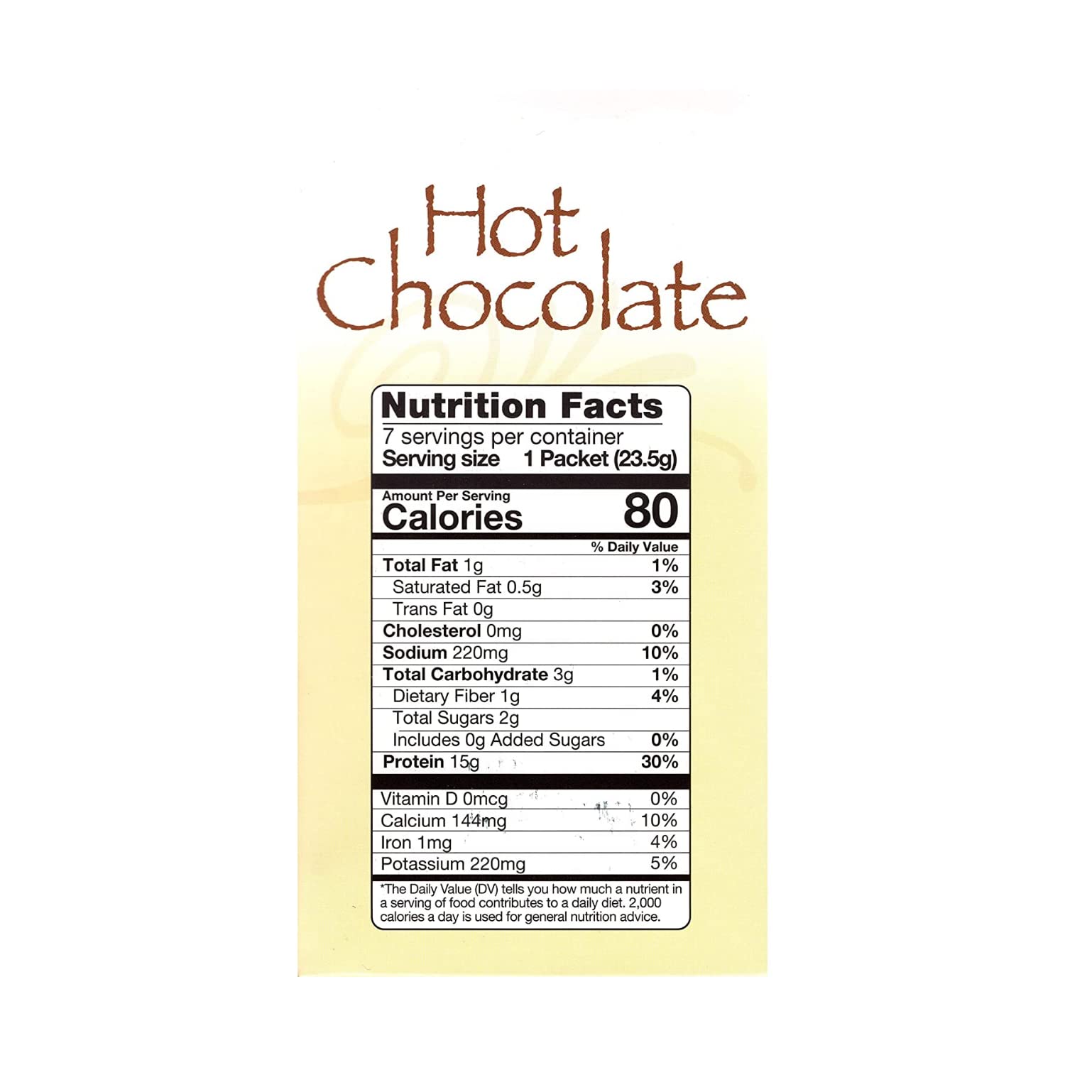 Nutmeg State Nutrition HealthyWise High Protein Hot Cocoa Mix - 15g Protein, Low Carb, Low Calorie, Keto Friendly Instant Hot Chocolate (7 Servings) - Perfect for Weight Loss, Post-Workout Recovery & Cozy Winter Nights