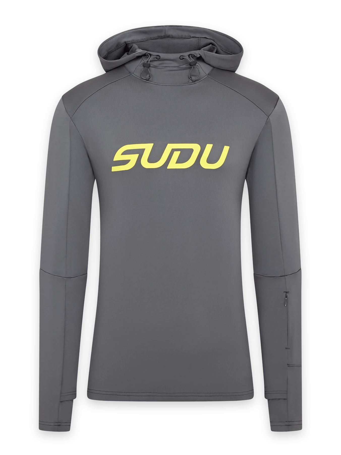 SRH 01 Hoodie - Grey & Yellow Pullover Sweatshirt for Men & Women | Comfortable Casual Streetwear | Perfect for Gym, Running, Outdoor Activities & Daily Wear