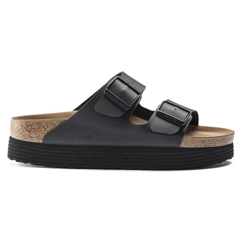 Birkenstock Arizona Platform Vegan Sandals in Black - Comfortable & Stylish for Women & Men | Perfect for Casual Wear, Beach, and Summer Outfits