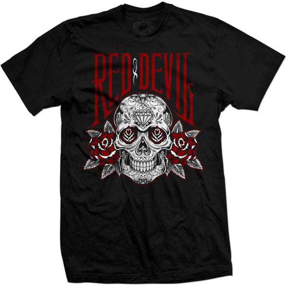 Red Devil Clothing Roses for The Dead - Gothic Fashion Apparel for Men & Women | Perfect for Halloween, Cosplay, and Dark Aesthetic Outfits
