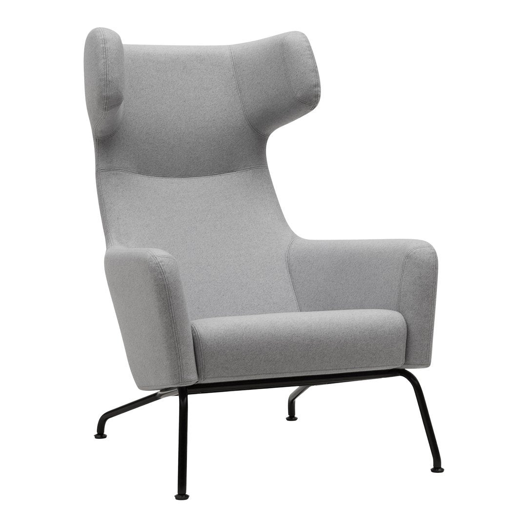 Havana Wing Chair - Mid-Century Modern Accent Chair with High Back and Upholstered Fabric, Perfect for Living Room, Bedroom, or Office Reading Nook