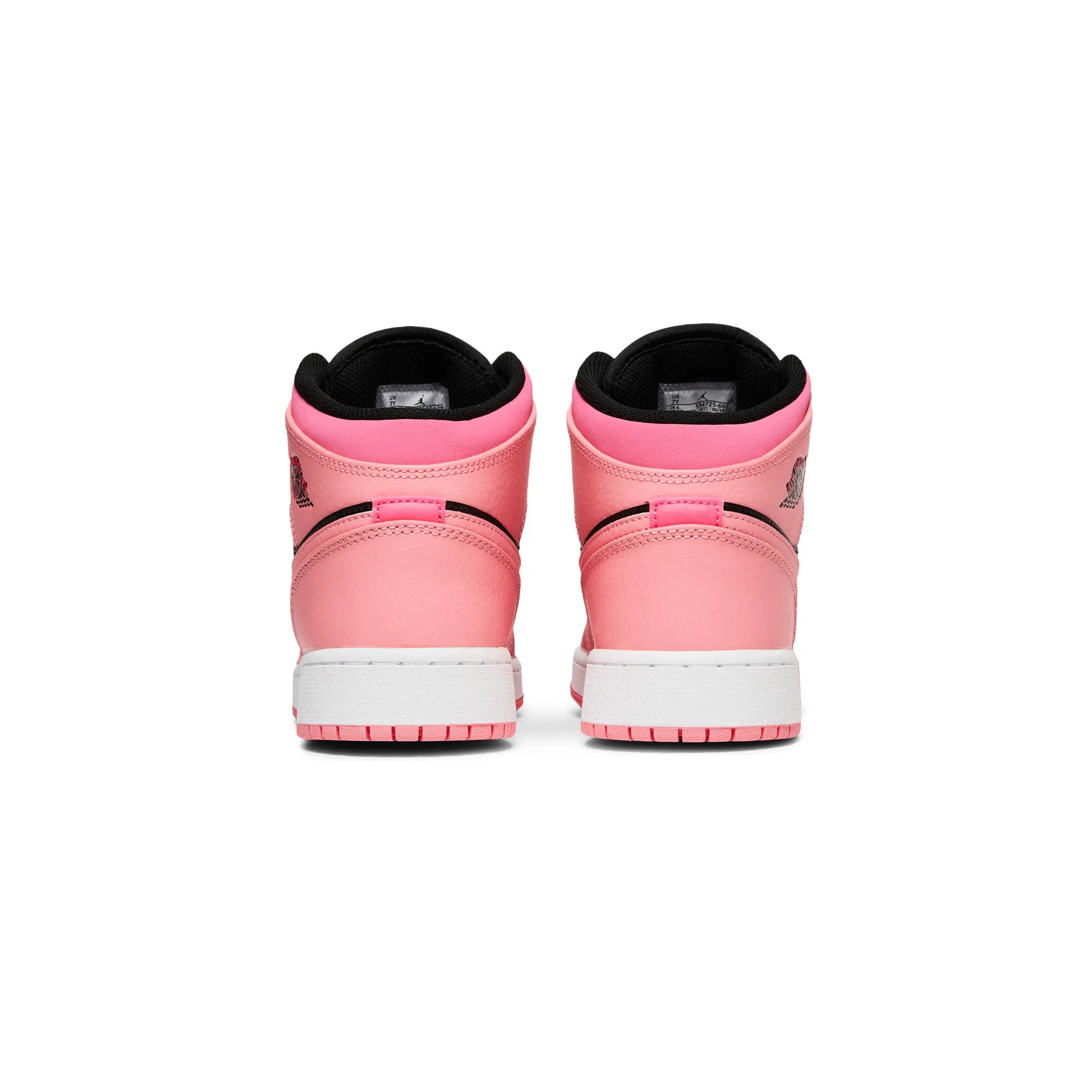 Air Jordan 1 Mid 'Coral Chalk' GS Sneakers for Women & Girls (2021) - Comfortable Basketball Shoes for School, Sports & Casual Wear