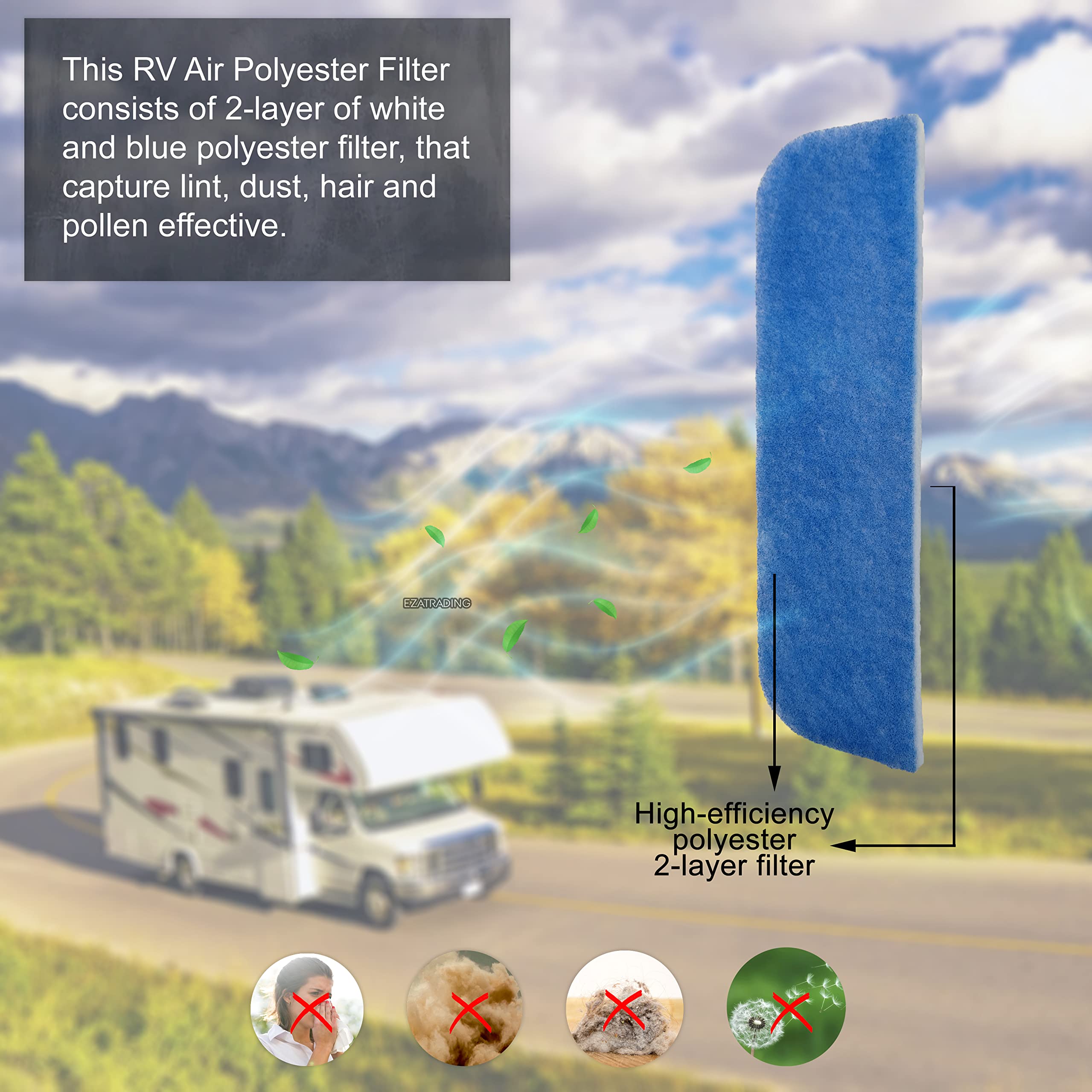 Coleman Mach RV Air Conditioner Filter Replacement - 4