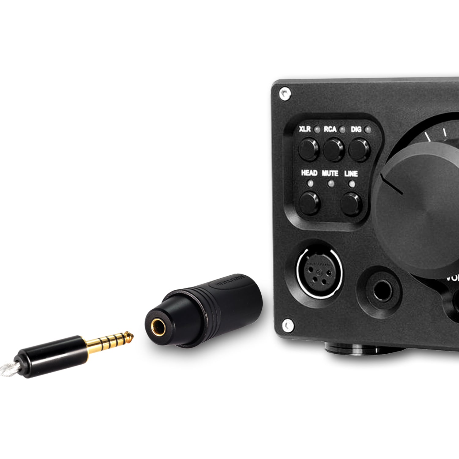 ddHiFi XLR44B XLR 4 Pin Male to 4.4mm Female Balanced Audio Adapter - Professional Studio & Hi-Fi Headphone Connection