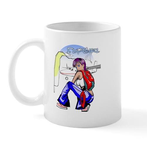 White - Flygirl Skydiving Mug