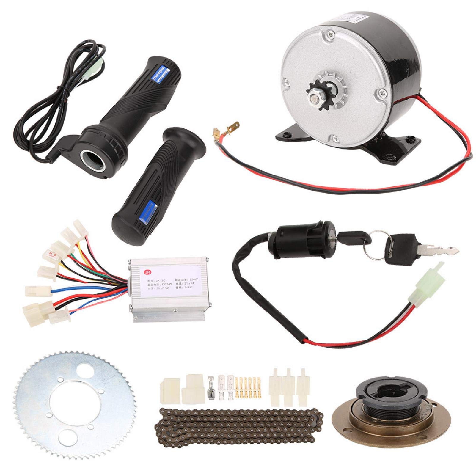 TRAZ Durable Bicycle Conversion Kit - High Speed Electric Bike Motor Set with Stable Brush Motor for DIY E-Bike Conversion | Perfect for Commuting, Off-Road Cycling & Urban Transportation