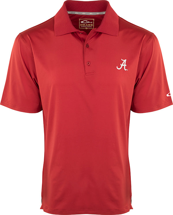 Alabama Performance Stretch Polo Shirt for Men - Moisture Wicking & Breathable Golf & Casual Wear - Perfect for Sports, Office & Outdoor Activities
