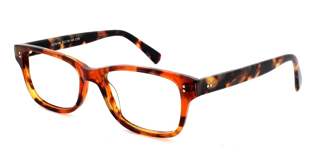 Stylish Plastic Eyeglasses HJ16106 - Lightweight & Durable Frames for Men & Women - Perfect for Reading, Driving & Fashion Accessories