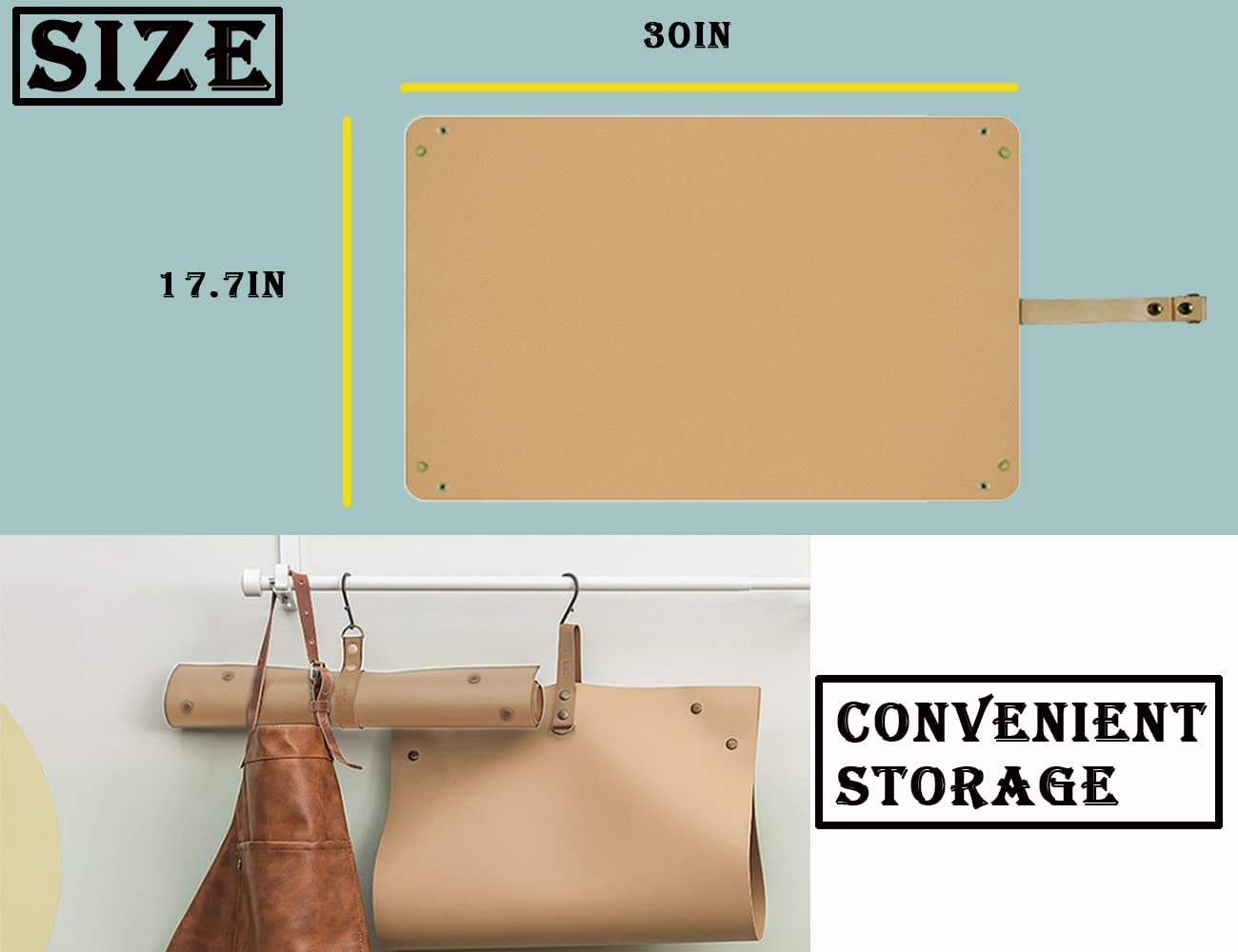 Waterproof Leather Plant Repotting Mat - 30
