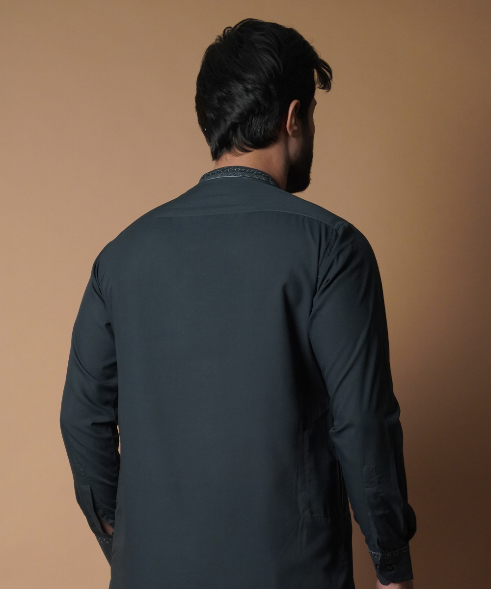 Deep Green Shalwar Kameez Traditional Pakistani Outfit - Elegant Ethnic Wear for Weddings, Festivals & Special Occasions
