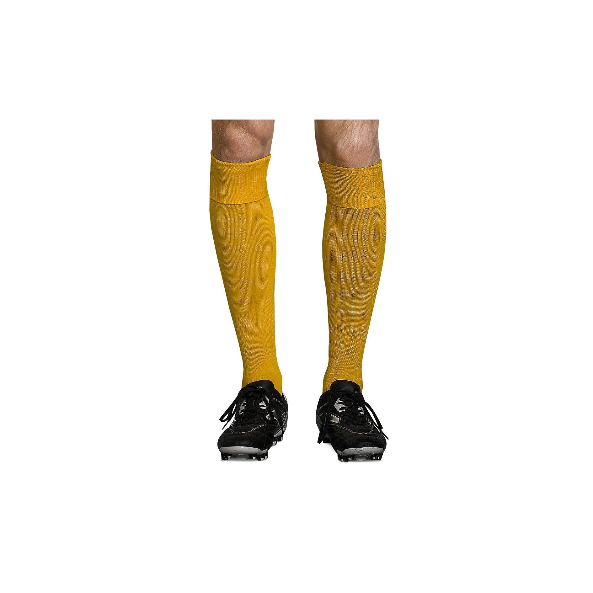 SOLS Men's Football Soccer Socks - Breathable Cushioned Athletic Socks for Sports & Training (Size 7.5-11 US, White) - Perfect for Soccer, Football, Running & Gym Workouts