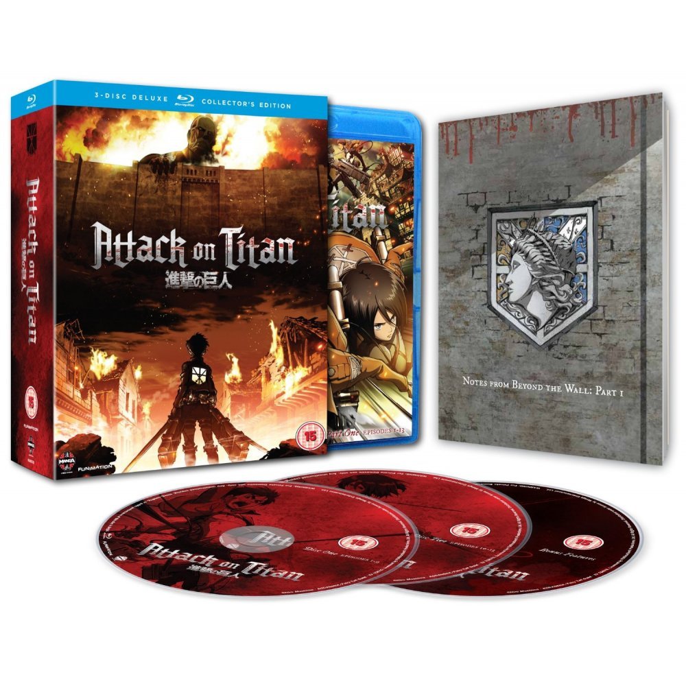 Attack On Titan: Season One Part One [Blu-ray] - Action-Packed Anime Series for Adults & Teens - Perfect for Home Entertainment & Anime Collections