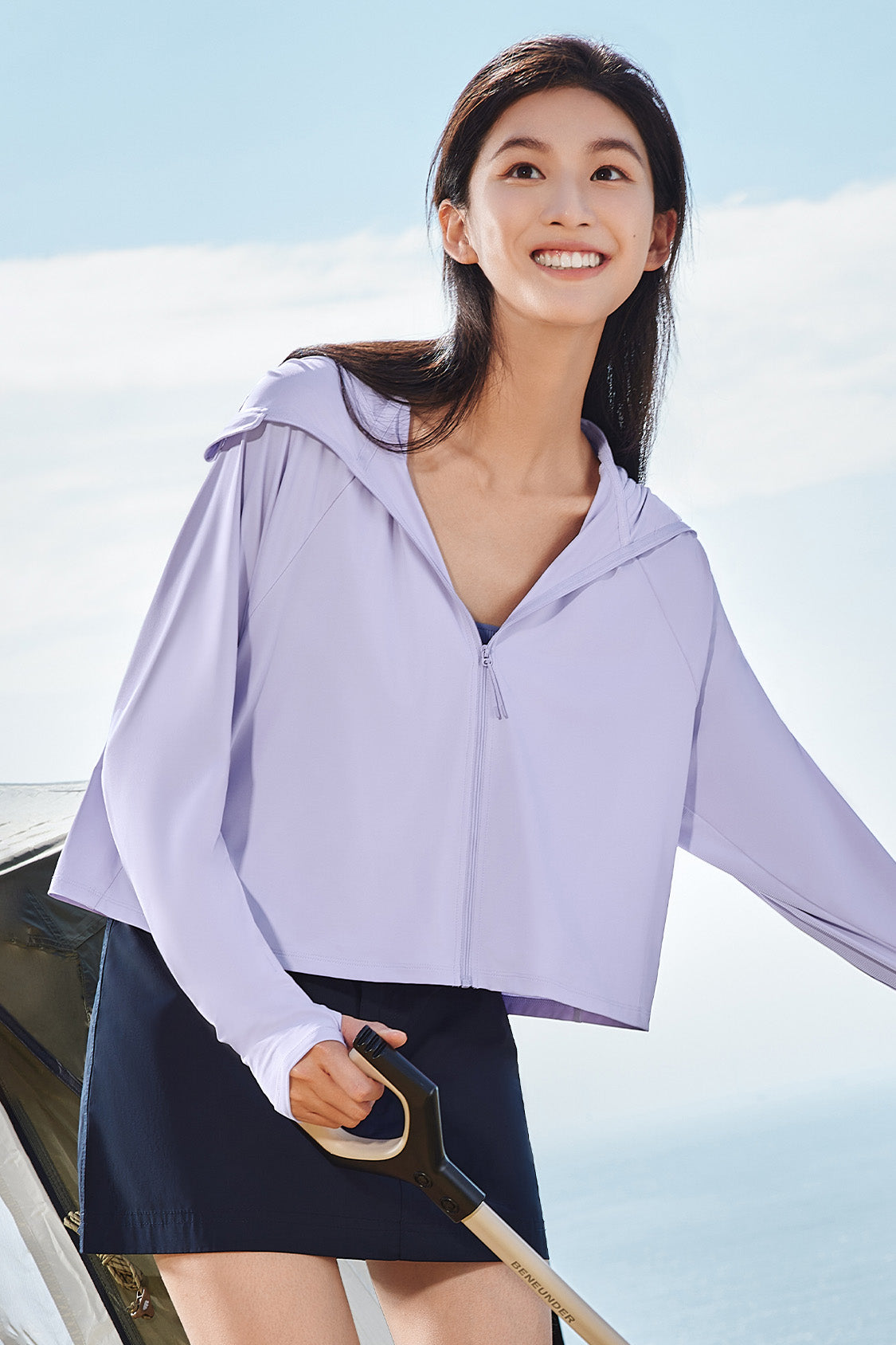 UPF50+ Women's Cooling Sun Protection Jacket - Lightweight UV Shirt for Outdoor Activities, Hiking, Beach & Summer Travel