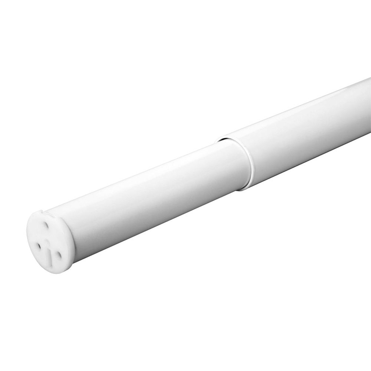 Adjustable Closet Rod 48-Inch to 72-Inch - Heavy Duty White Closet Organizer for Wardrobe, Walk-In Closets & Storage Rooms - Closet Pro HD RP0020-48/72WT