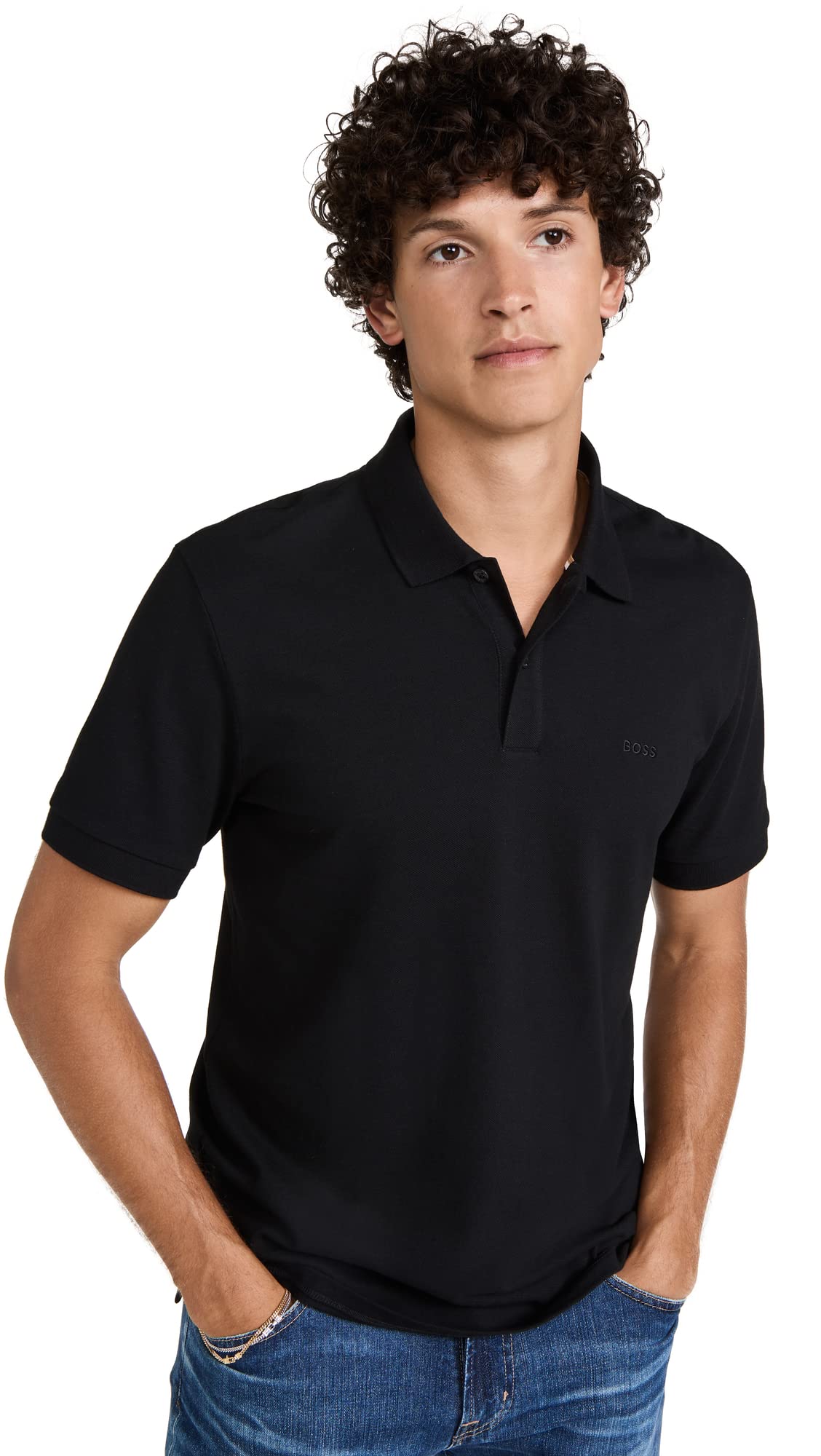 BOSS Men's Regular Fit Polo Shirt - Classic Cotton Short Sleeve Casual Shirt for Work, Golf & Everyday Wear | Comfortable & Stylish Men's Top