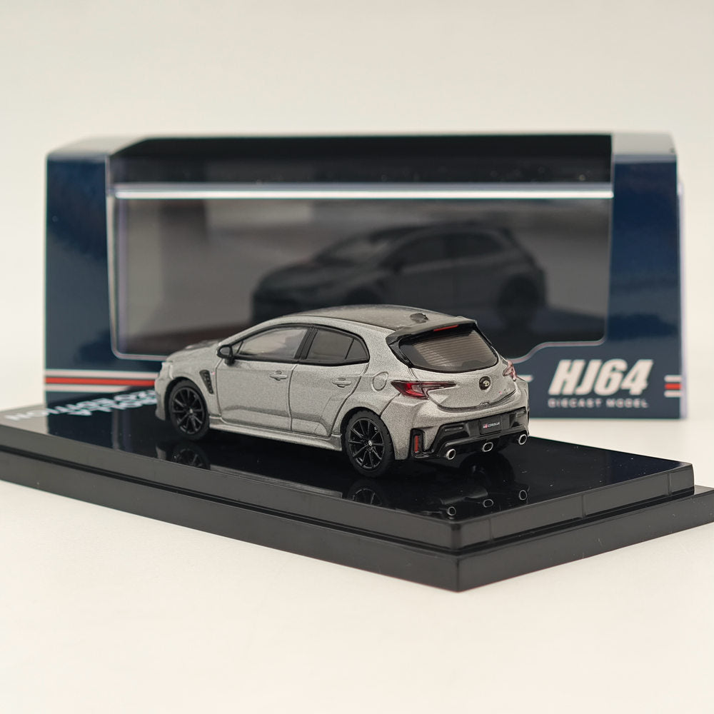1/64 Scale Toyota GR Corolla RZ Diecast Model Car - Hobby Japan HJ641067GM Precious Metal Edition | Collectible Toy Car for Display, Racing Enthusiasts, and Diecast Model Lovers