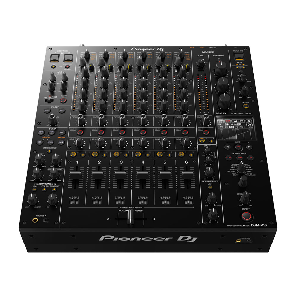 Pioneer DJM-V10 Professional 6-Channel DJ Mixer - High-Performance Audio Mixer for DJs & Producers | Perfect for Clubs, Festivals & Home Studios