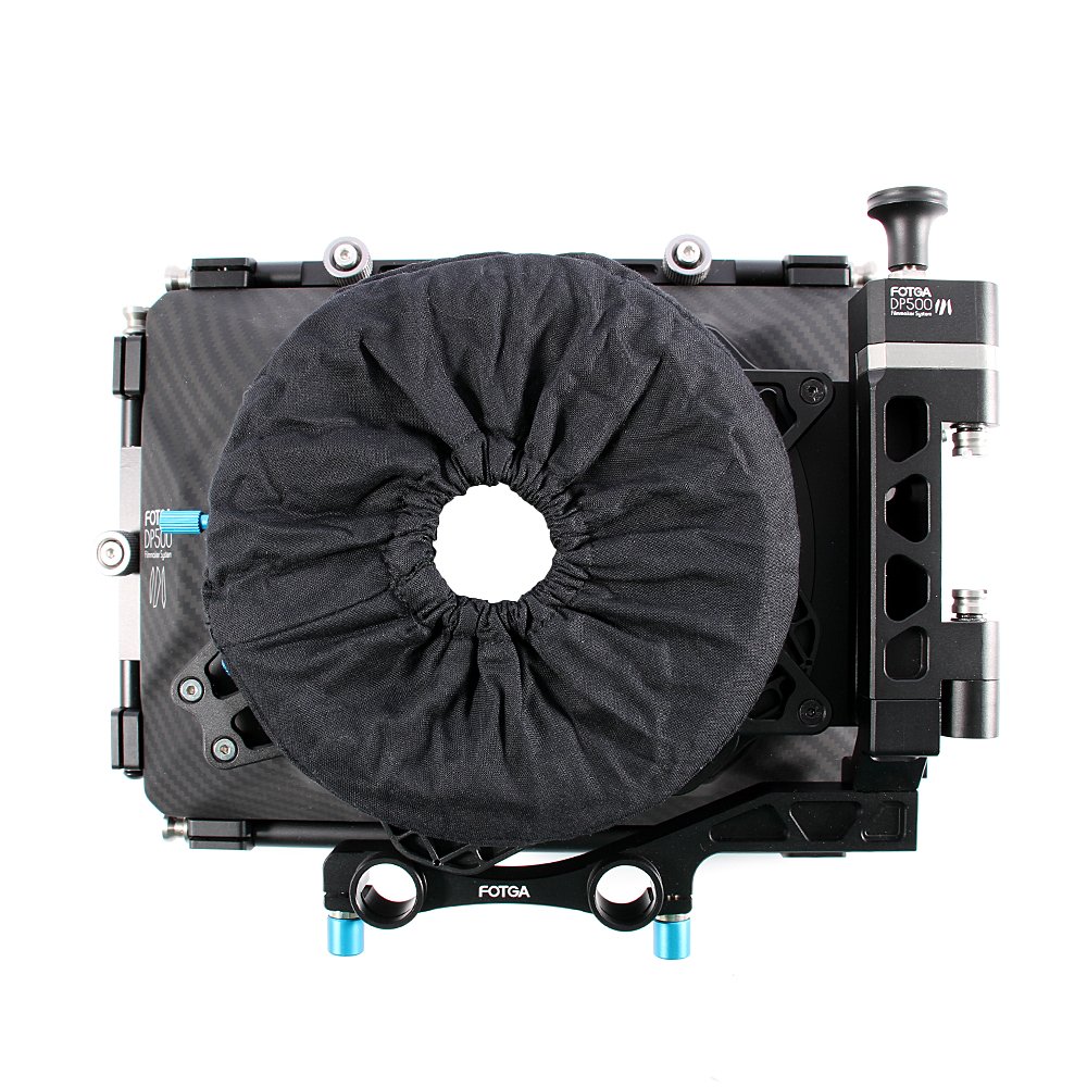 Fotga DP500III Pro 15mm Rail 4x4 DSLR Swing-Away Matte Box with Donuts - Compatible with Sony A7R/A7S II/III, A9, GH6, S5II, Canon 5D/6D/7D, R8/R10/R5C, FS7, C300/C500, BMPCC 4K/6K, Ursa Mini, RED - Perfect for DSLR Video & Cinema Camera Filmmaking
