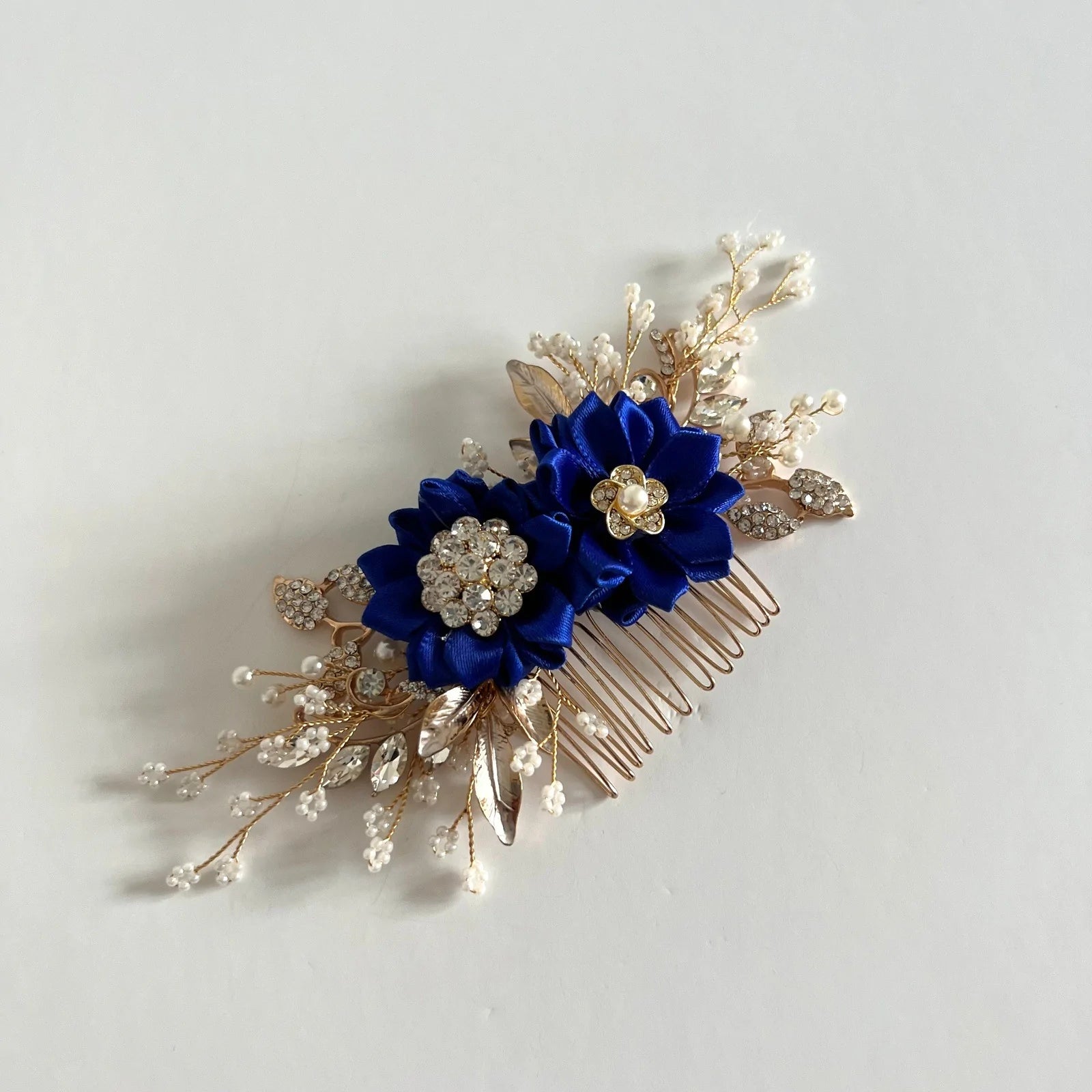 Floral Bridal Hair Comb - Elegant Wedding Hair Accessory with Flowers for Bride, All Colors (TT328) | Perfect for Weddings, Prom, Bridal Showers & Special Occasions