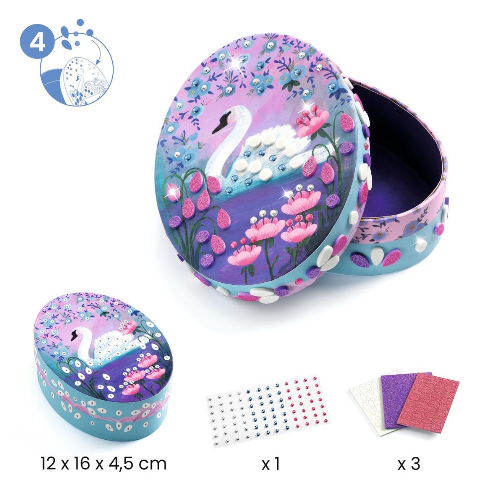 Djeco DIY Multi-Activity Craft Kit for Kids - Nymphea Water Lily Theme | Creative Arts & Crafts for Home, School & Birthday Parties